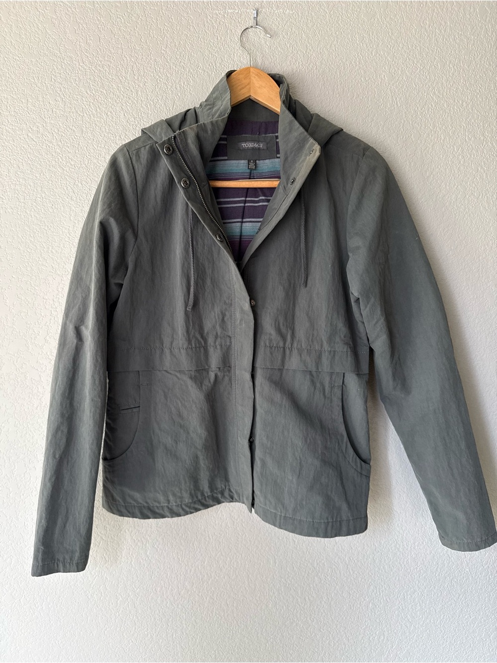 Toad&Co Grey Utility Hooded Jacket